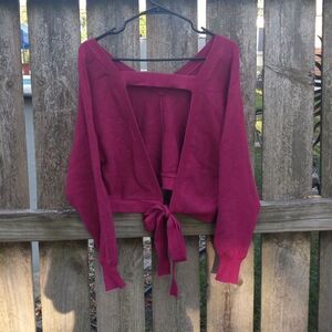 Pink rose medium pink sweater